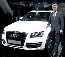 Audi-Chef Rupert Stadler bei der Weltpremiere des Q5 vor drei Wochen auf der Auto China in Peking. Foto: Auto-Reporter/Audi